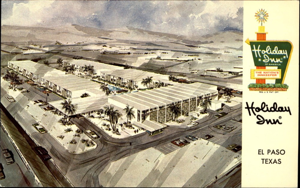 Holiday Inn El Paso Texas TX 1960s ~ vintage postcard sku337