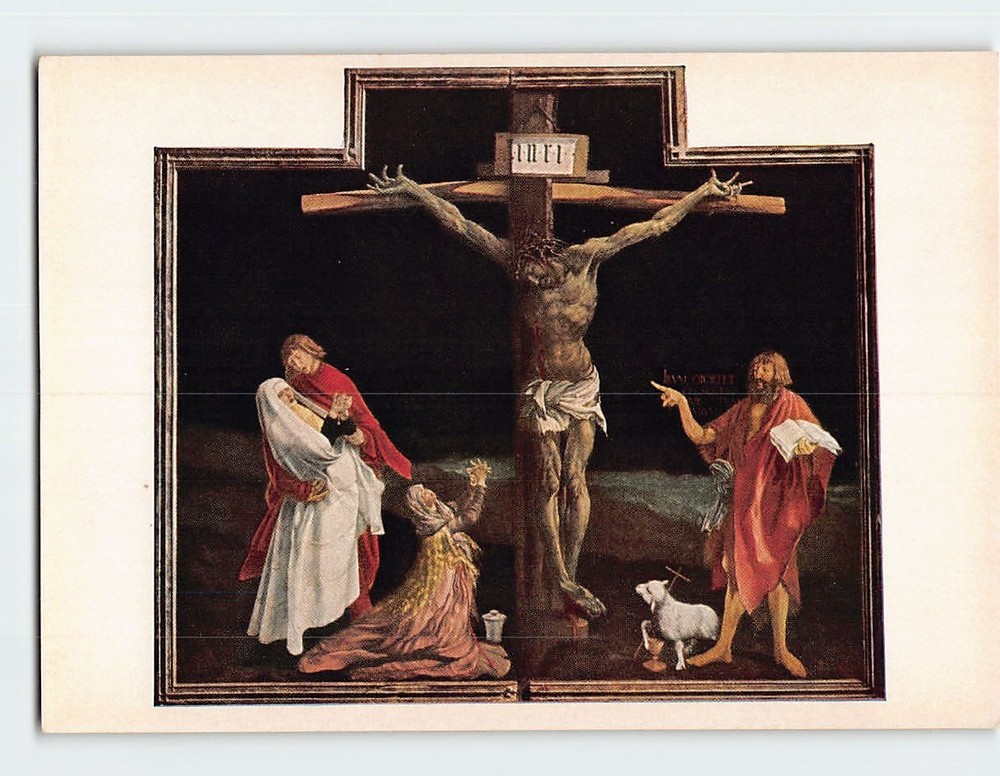 Postcard The Crucifixion Painting by Matthias Grünewald