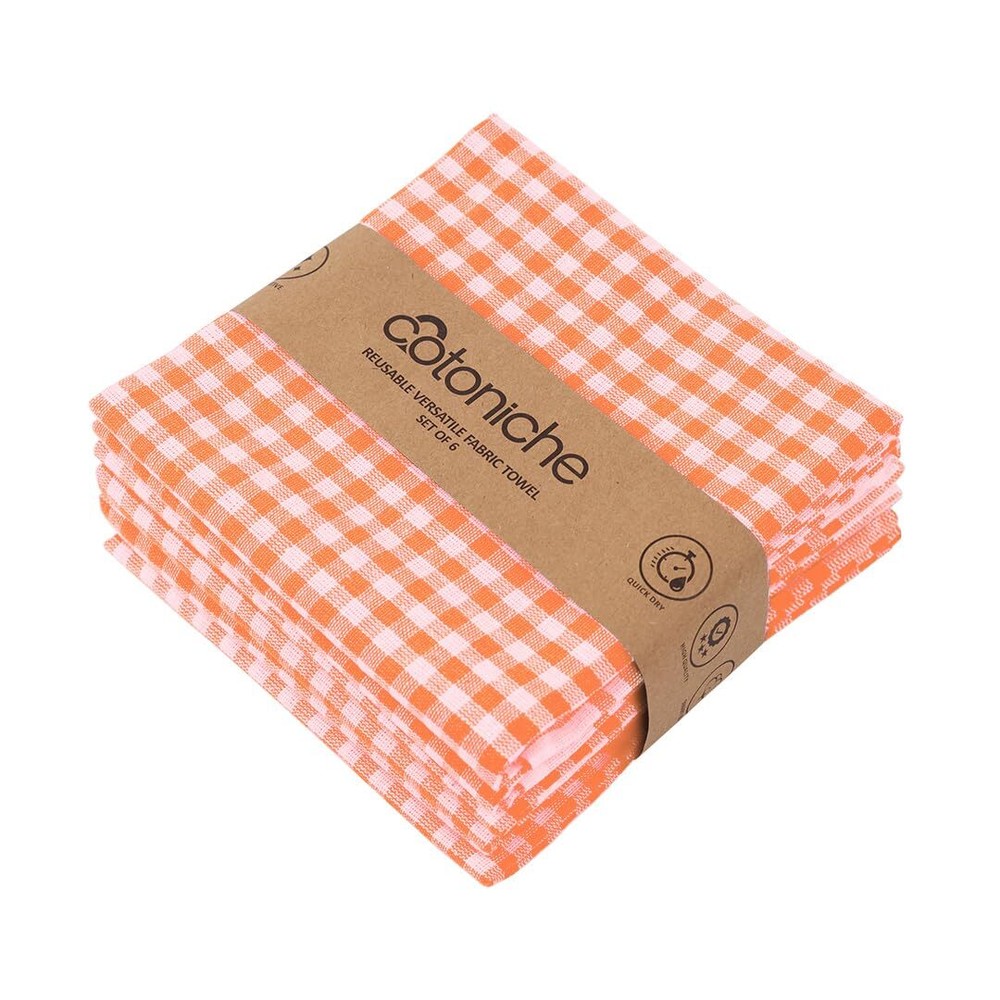 Kitchen Cloths Pack of 6 - Reusable & Washable 19
