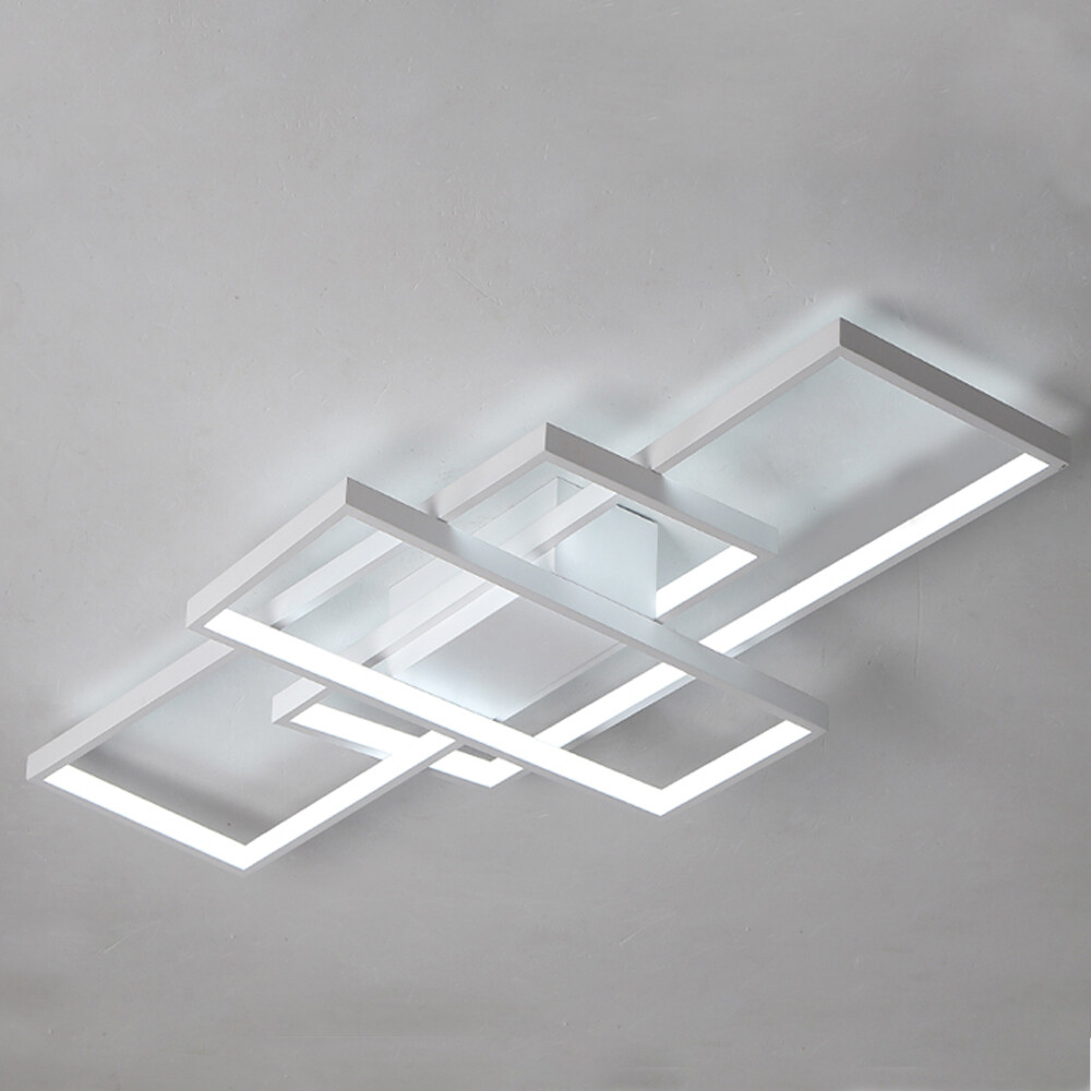 Acrylic LED Ceiling Light for Living Room Square Pendant Lamp Modern Chandelier