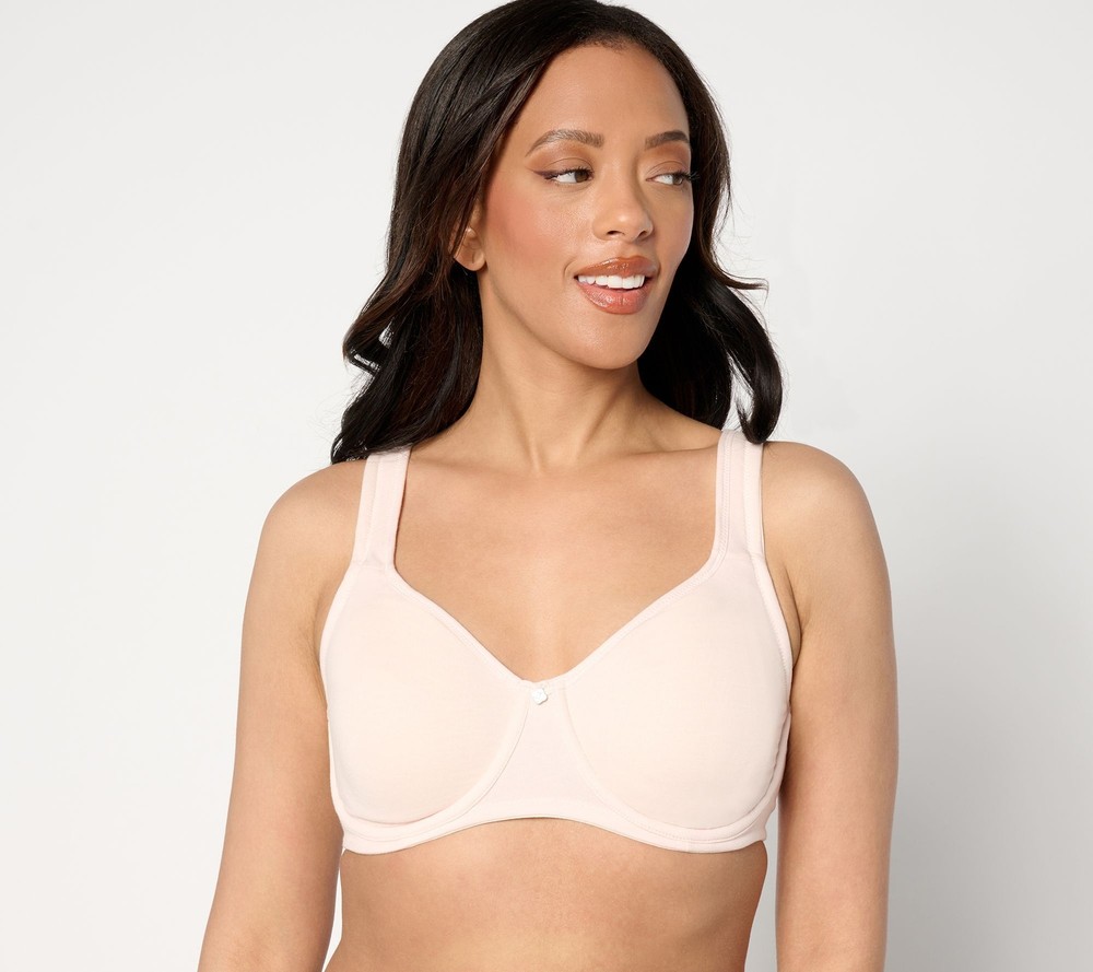 Breezies Women's Bra Sz 44DDD  Cotton Stretch Full Support Unlined Yellow
