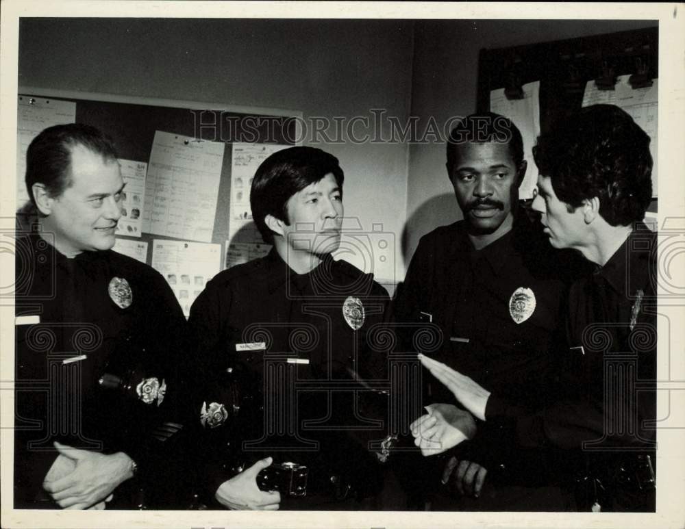 1978 Press Photo Group of Police Officers in 