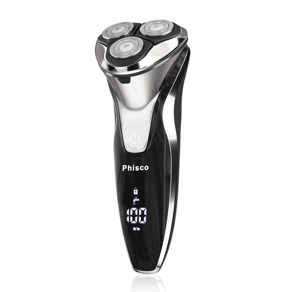 Electric Shaver Razor for Men, Rechargeable Floating Rotary Razor with Pop-up...