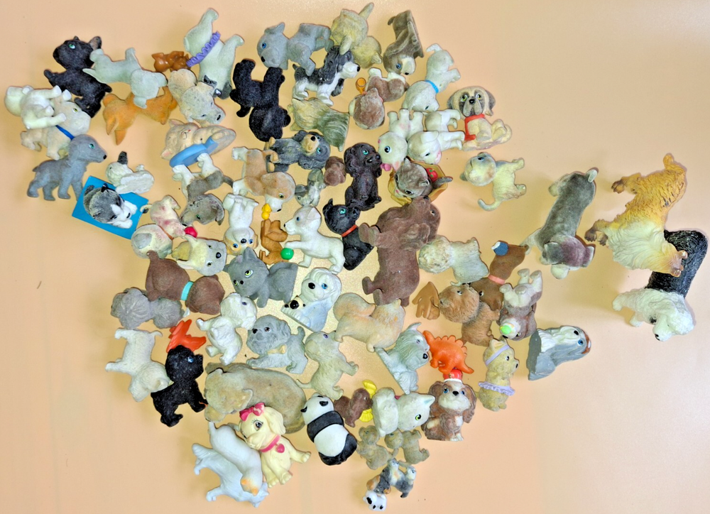 Vintage Puppy in my Pocket 74 Piece Bundle