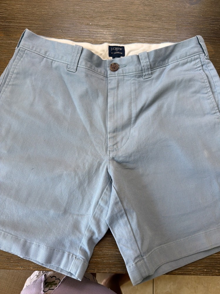 J Crew Mens Blue Chino Shorts, Size 29, Good condition.