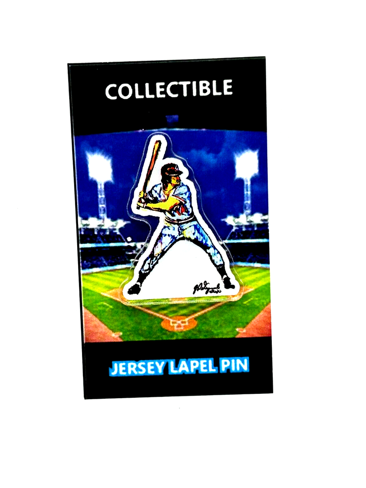 Cincinnati Reds Pete Rose artwork action lapel pin-Classic BRM Collectible