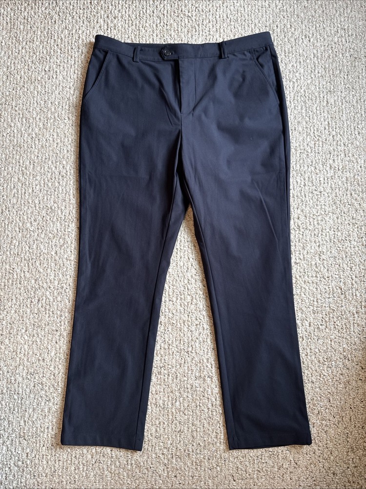Mizzen Main Pants Mens 36x30 Baron Black Performance Stretch Tapered Golf