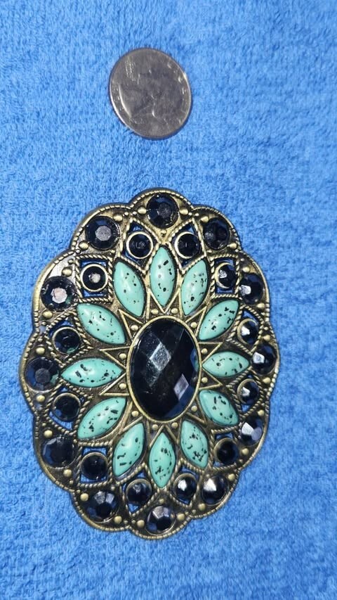 Custom Western Styled Women's Belt Buckle NO STONES MISSING