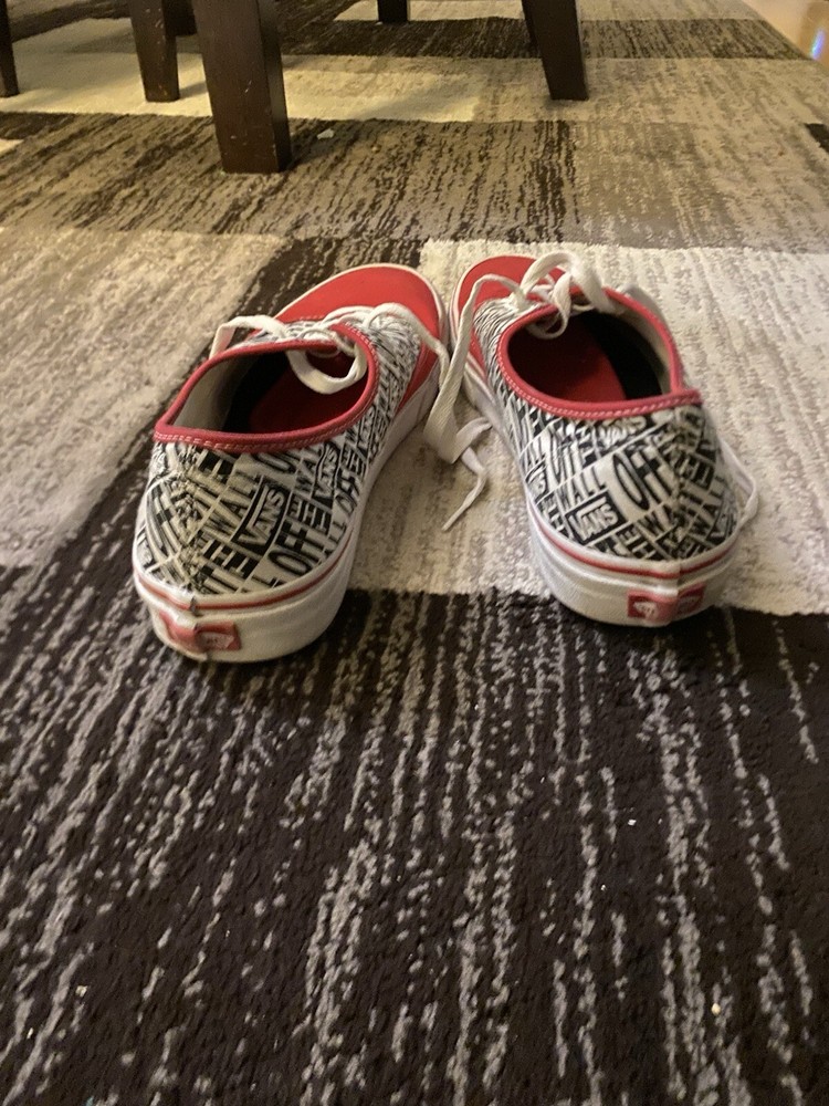 vans, red,  used