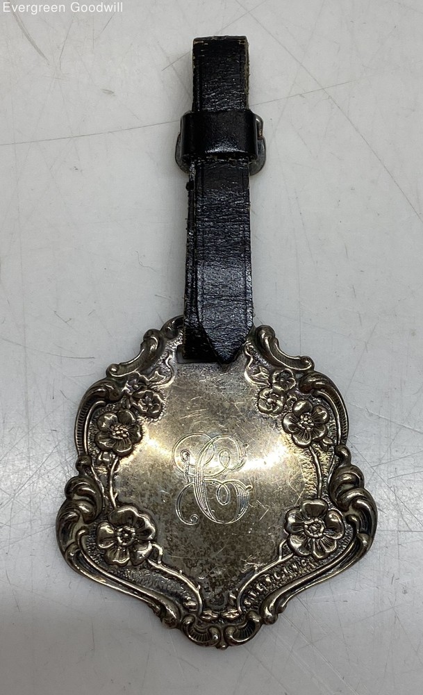 Webster Sterling Silver Tag 19 Grams
