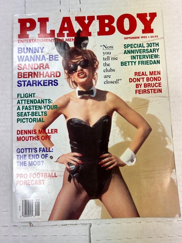 Playboy Magazine September 1992 Sandra Bernhard Excellent