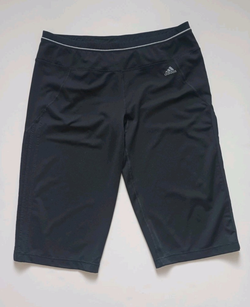Adidas Climalite Capri Leggings Yoga Workout Women's Size XL Black