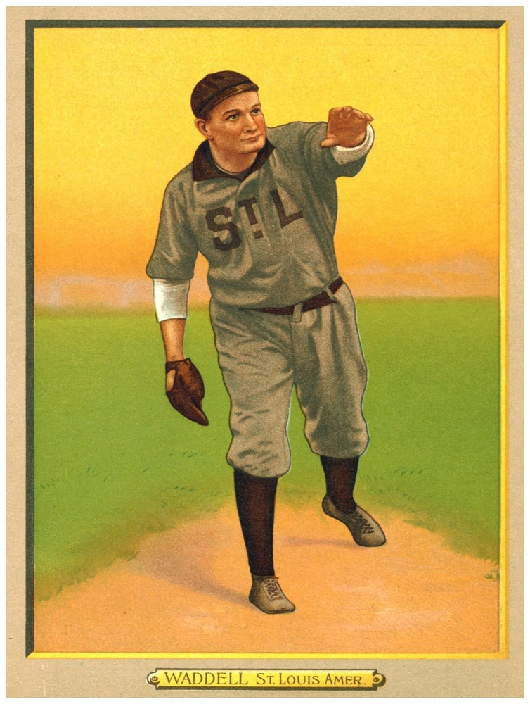 Decor Sport Poster. Wadell  St Louis. Baseball. Fine Graphic Art Design. 1433