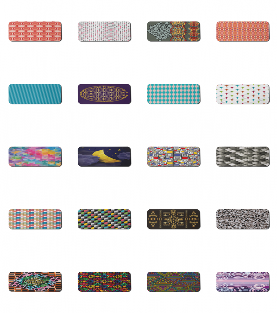Ambesonne 31x12 Gaming Mousepad with Geometric Design & Non-Slip Base