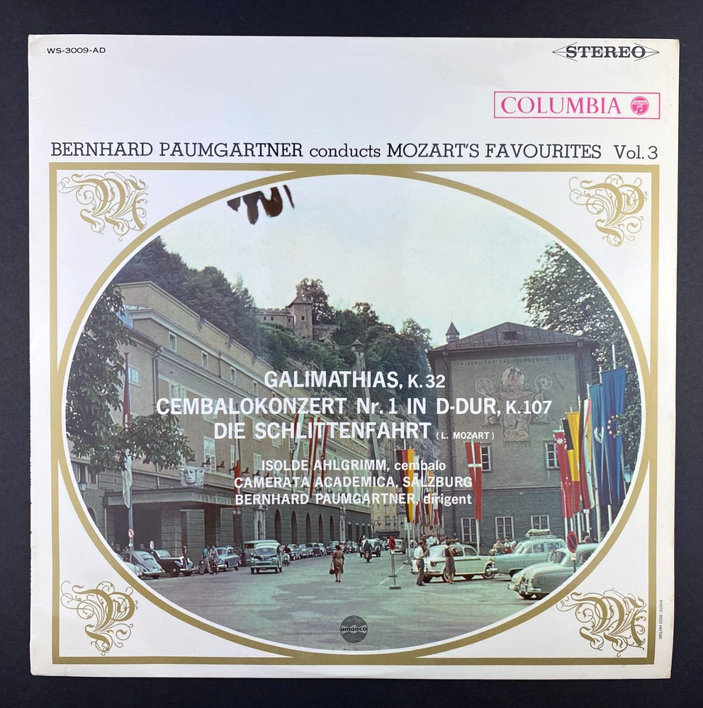 Paumgartner Mozart's Favorites 3 Japan Import Classical vinyl record LP NM M-