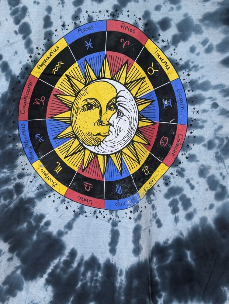 Chemistry Men's T-shirt Tie-Dye Zodiac Astrology 2XL #6322 NWT