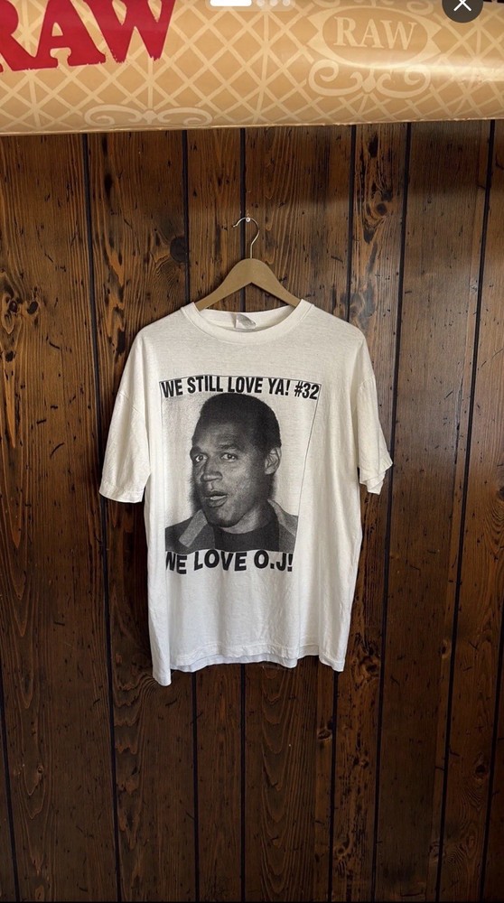 Vintage 90s Pray for O.J Simpson T-Shirt Size XL Single Stitch