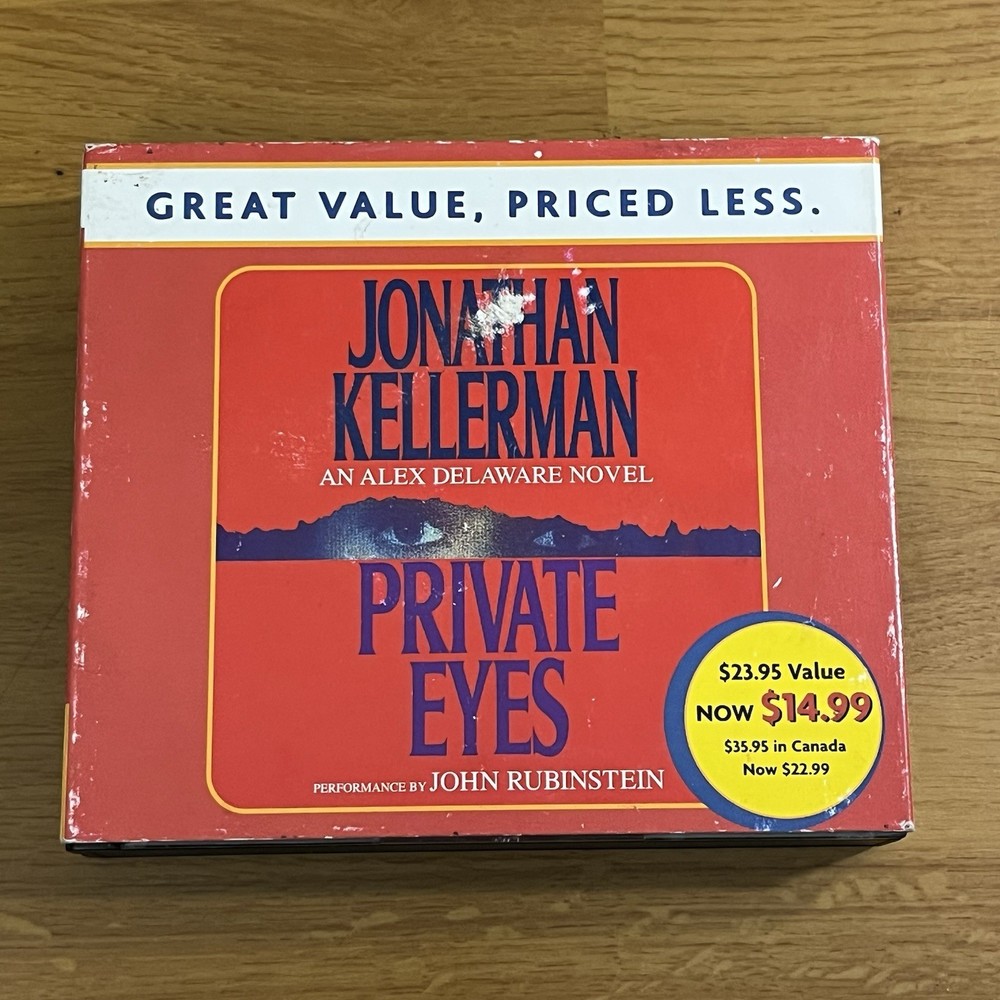 Jonathan Kellerman, Private Eyes, Alex Delaware,  AUDIOBOOK, 3 CDs —