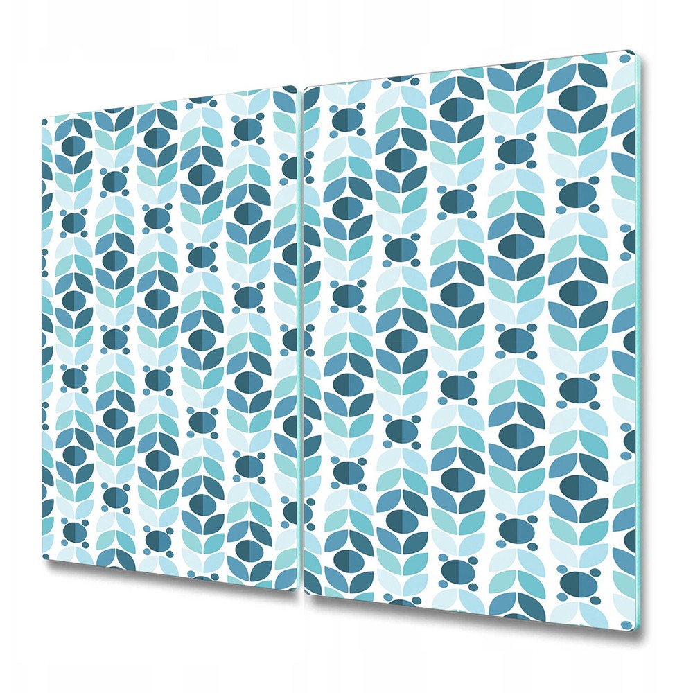 Glass Worktop Kitchen Chopping Cutting Board Geometric Watercolour 2x30x52