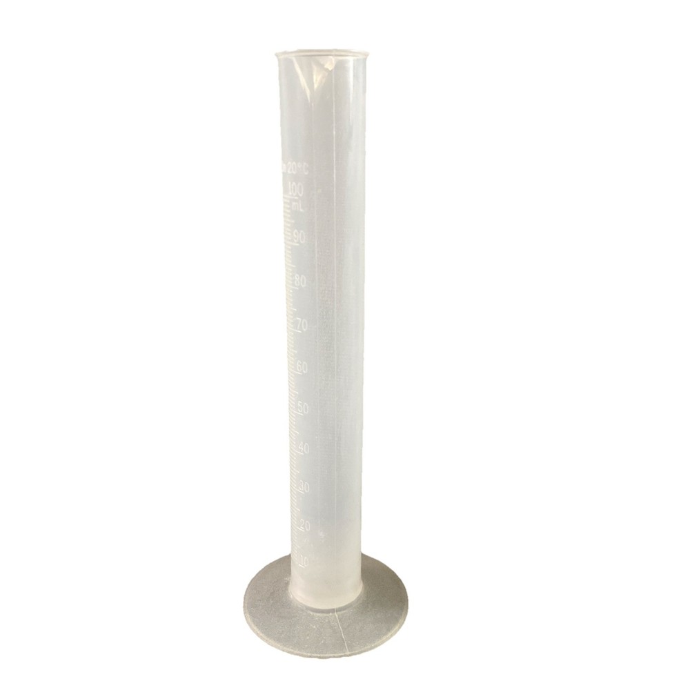 100mL Plastic Graduated Cylinder for Lab Use