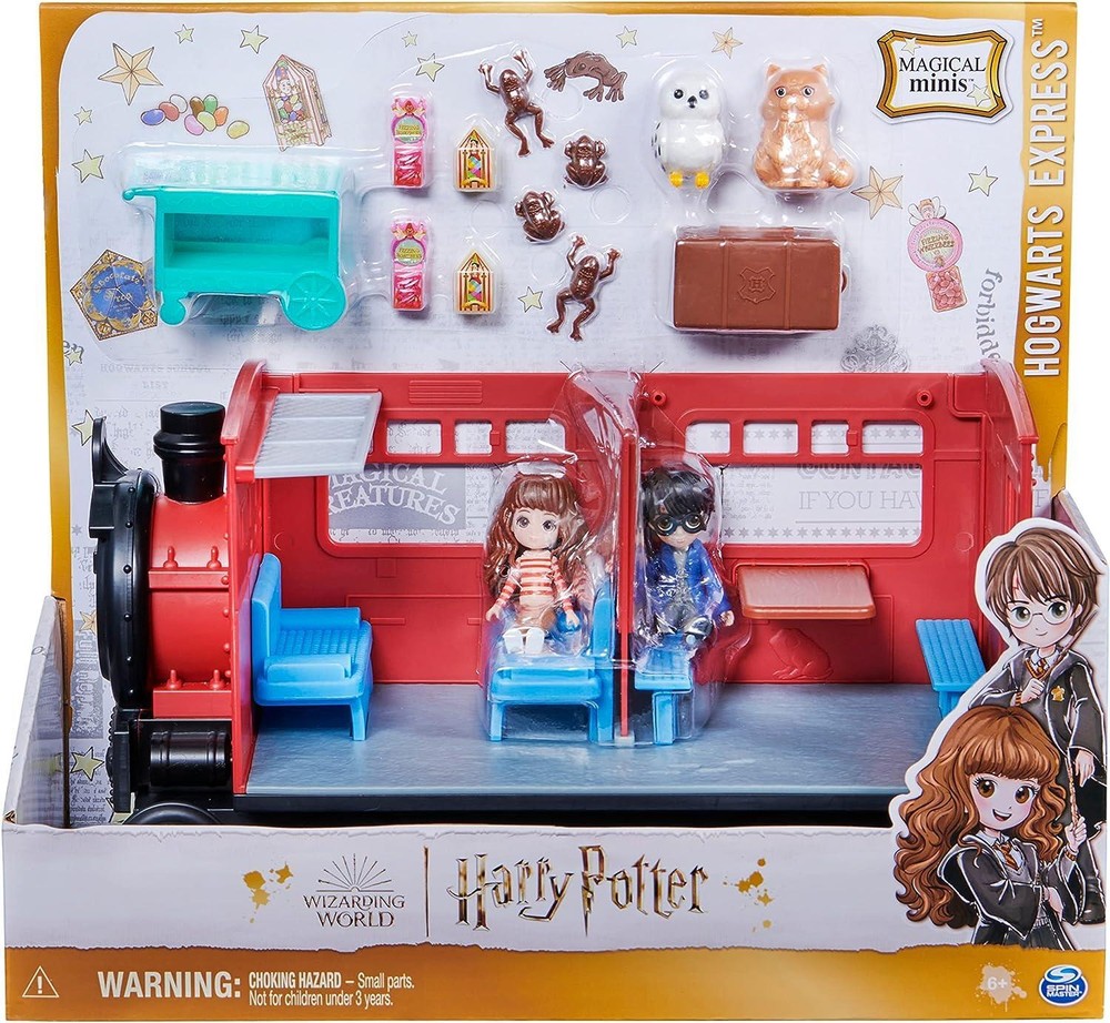 Hogwarts Express Train Toy Playset with 2 Magical Minis Harry Potter Figures  