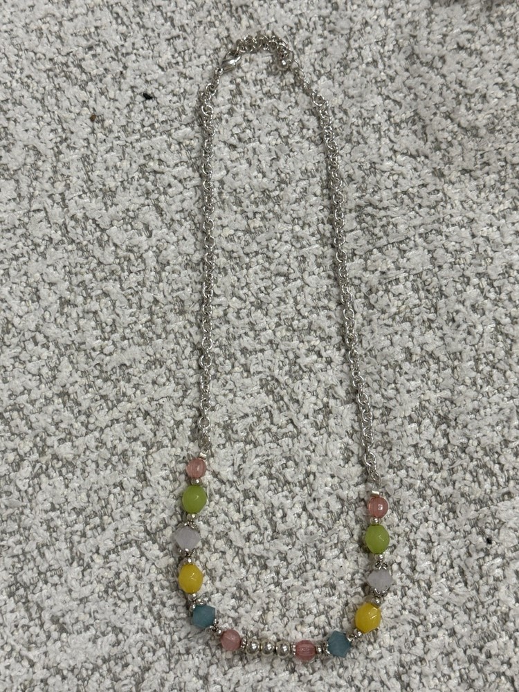 Vintage Multicolored Beaded Necklace