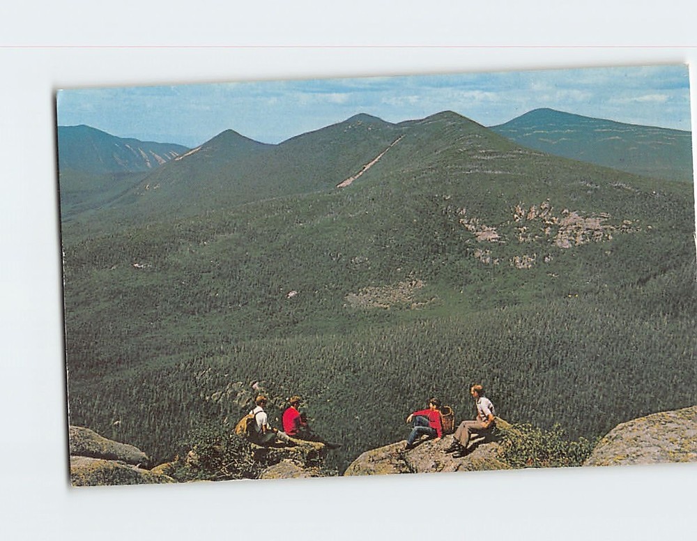 Postcard Climbing on Mt. Katahdin Baxter Park Maine USA