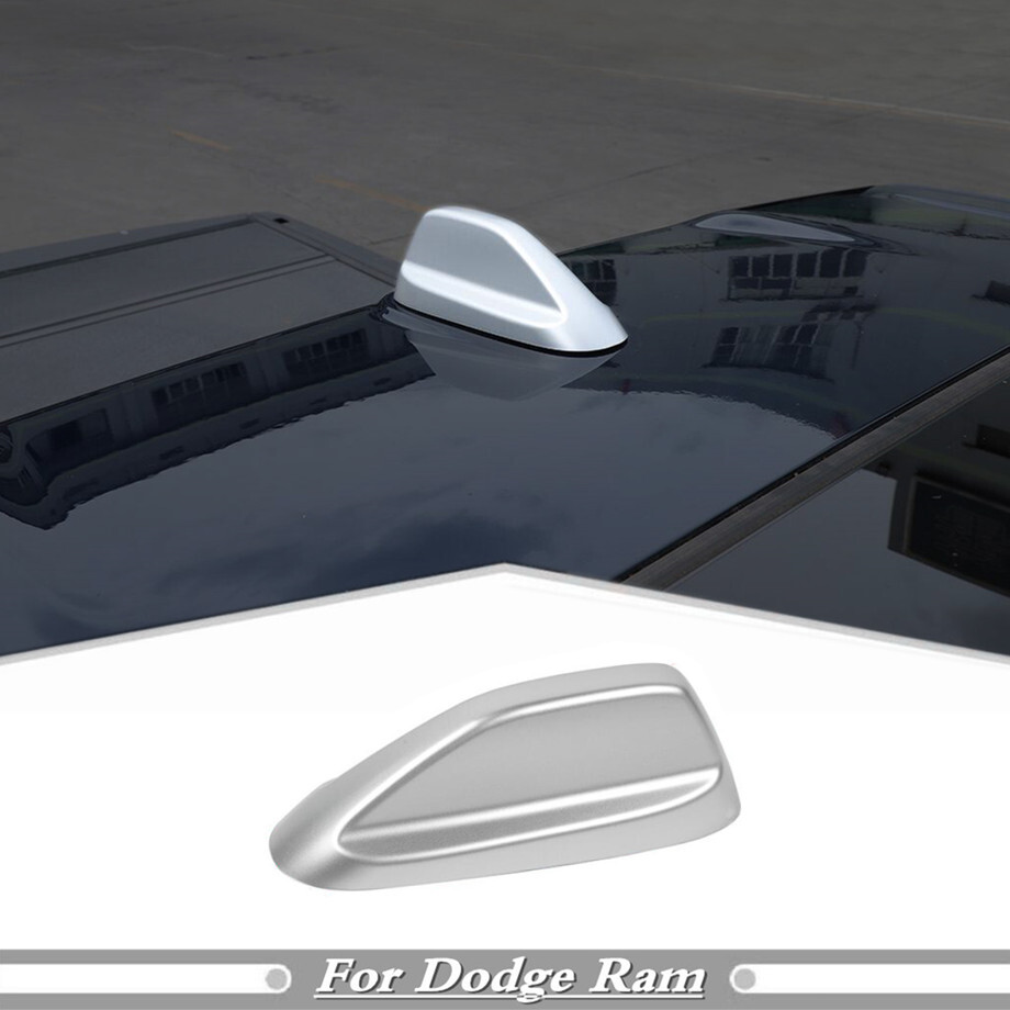 Car Roof Antenna Base Cover Trim For Dodge RAM 1500 2019-2024 Accessories Silver