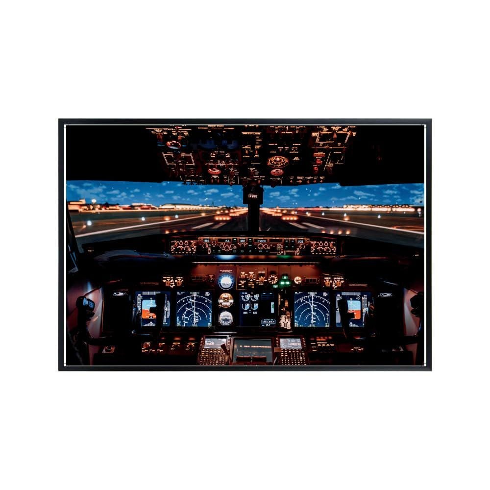 Airline Cockpit Poster – Aviation Wall Art – Airplane Photography Print