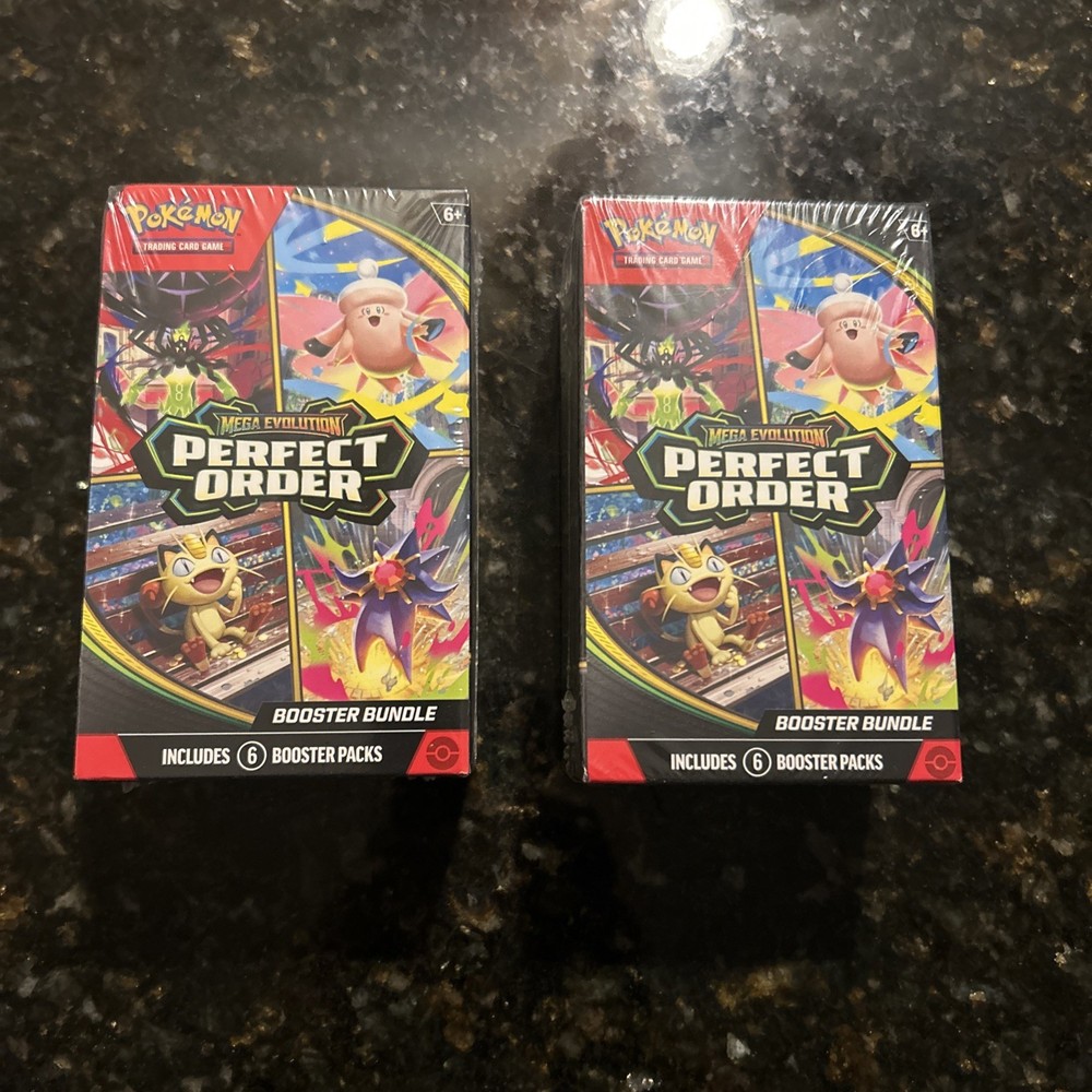 🔥Pokémon TCG: Mega Evolution-Perfect Order Booster Bundle New Sealed💯FREE SHIP