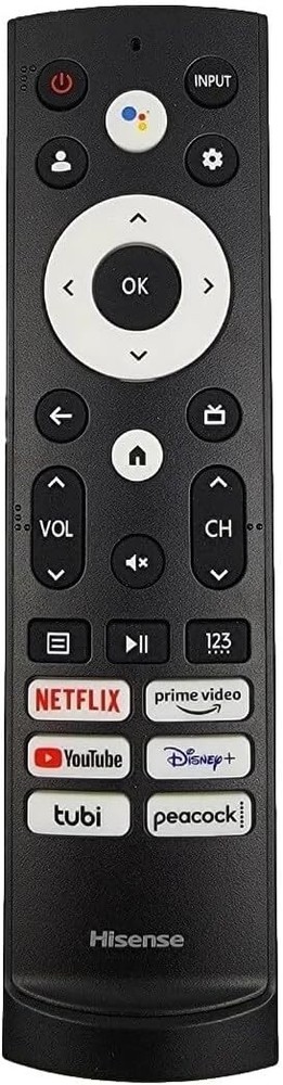 Original ERF3V0H Remote Control for All Hisense Google TVs with Voice Control