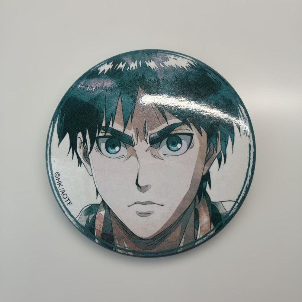 Attack on Titan Eren Jaeger Can Badge Anime Style Safety Pin Back