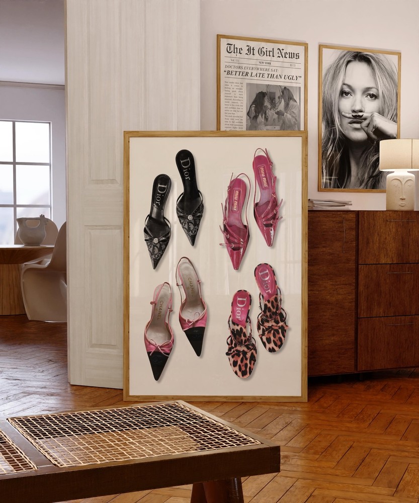 Heels Poster Leopard Wall Art Luxury Heel Print Photography Prints Fashion Wall