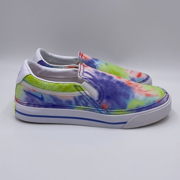 Nike Court Legacy Canvas Multi Color Rainbow Print Sneakers Womens CZ1752-900