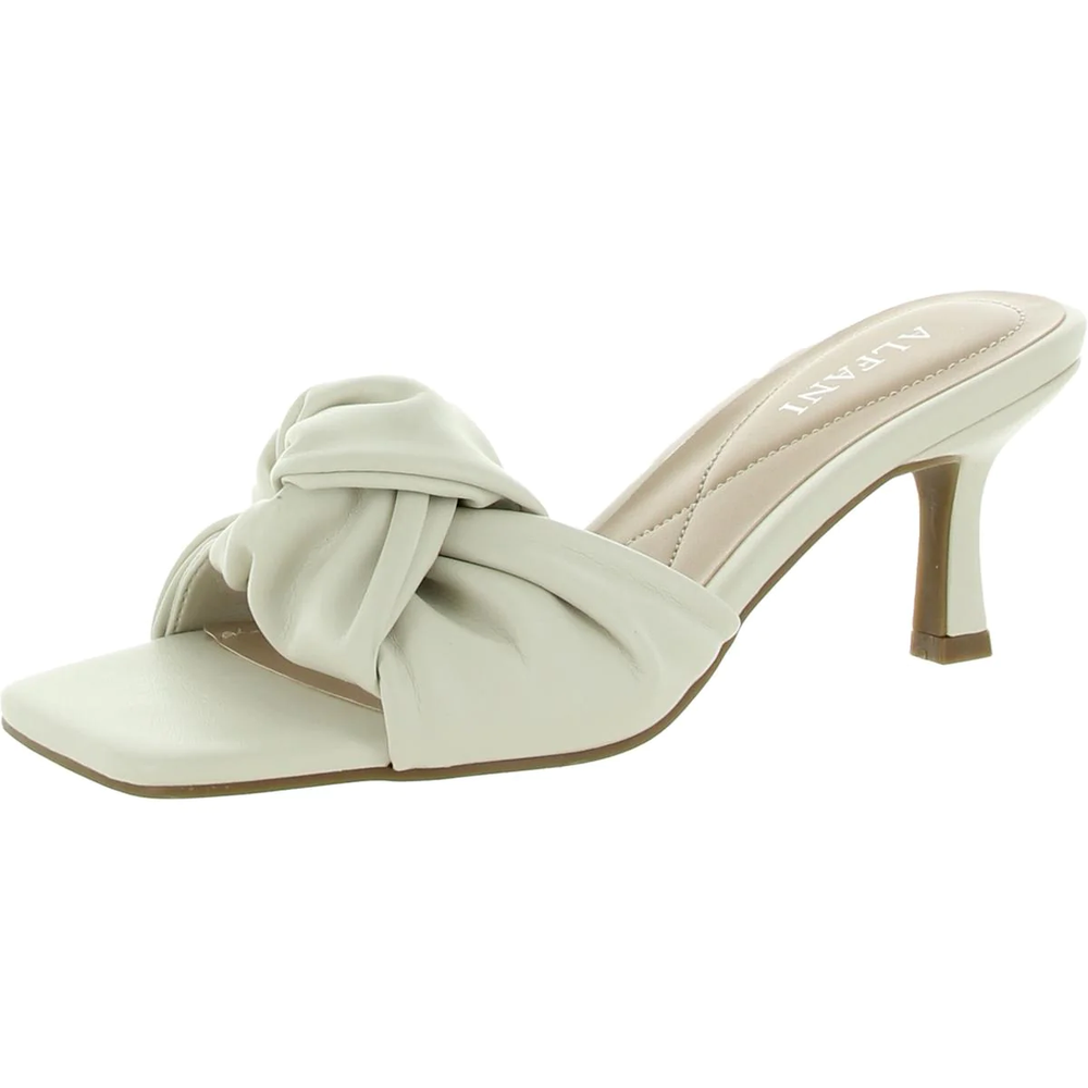 Alfani Women's Nude Niahp Open Toe Dress Pumps Sandals Size 9.5M