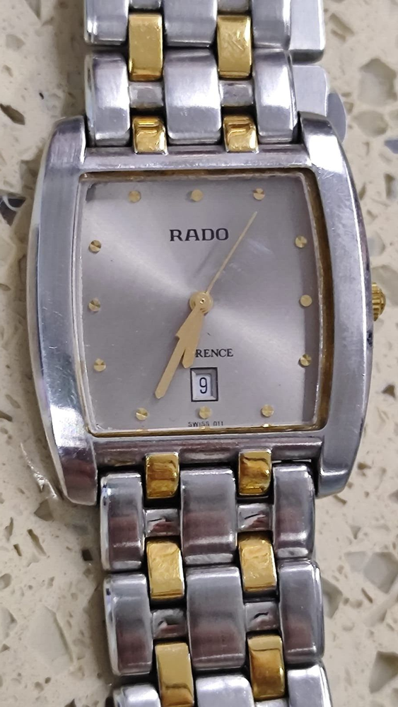 Rado Florence 152.3725.4 Gold Steel Mens Vintage Watch Needs Repair