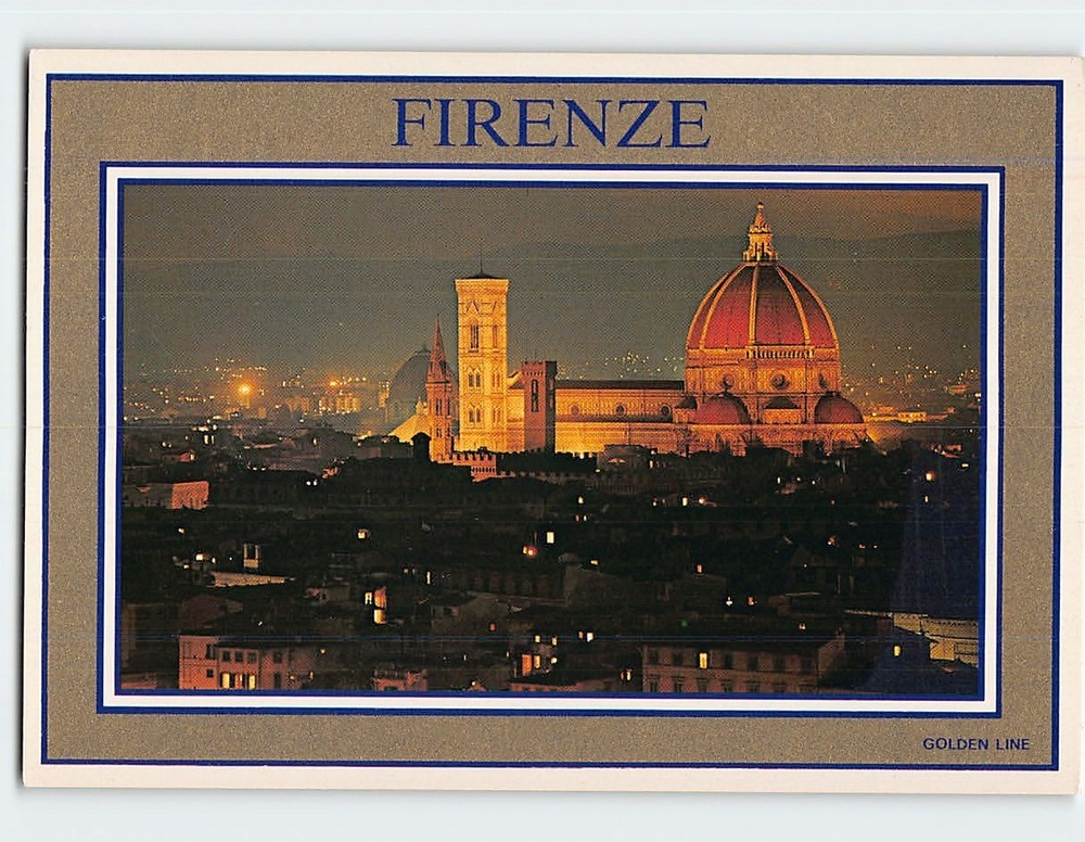 Postcard Panorama Florence Italy
