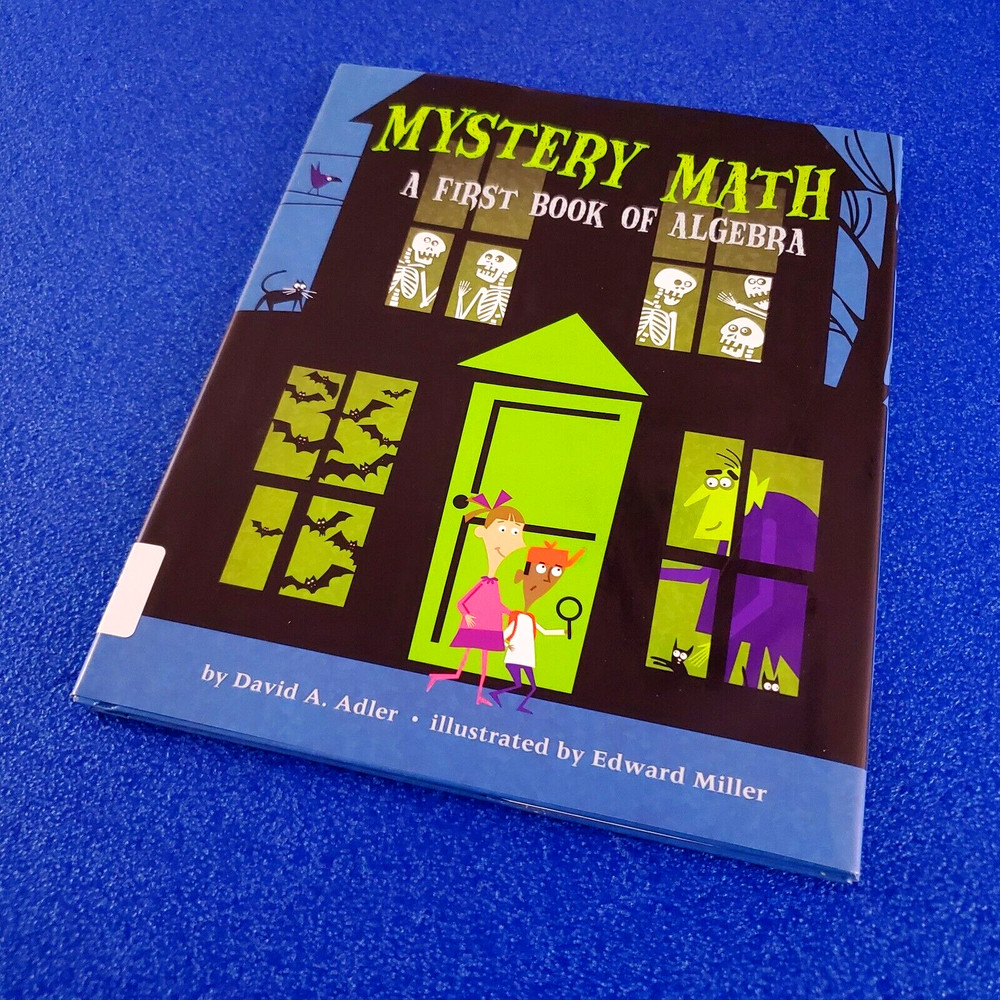 Mystery Math A First Book Of Algebra Hardcover Children's Book Free Shipping