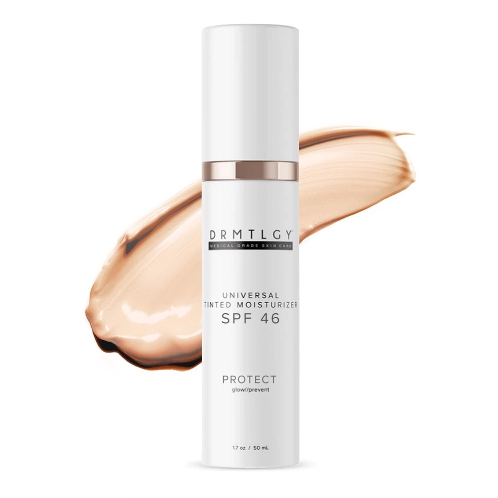 DRMTLGY Anti-Aging Tinted Moisturizer with SPF 46 Sheer Lightweight Sunscreen