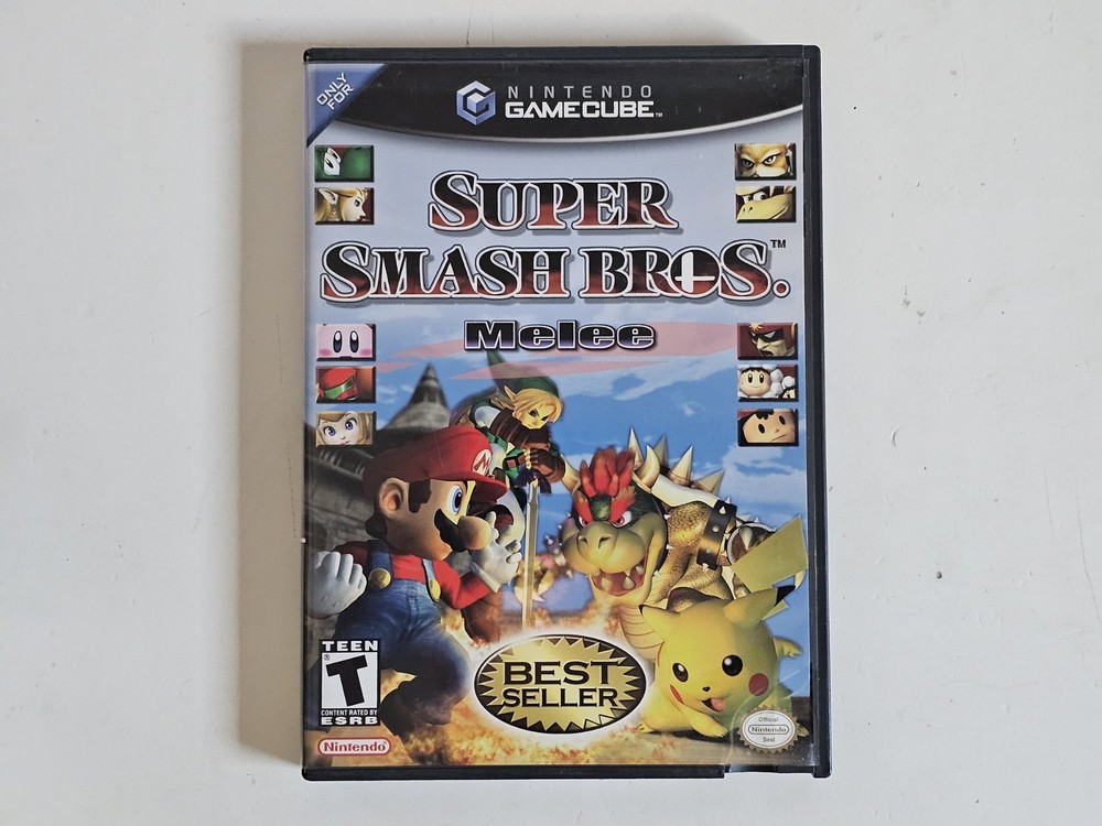 Super Smash Bros Melee CIB (Nintendo GameCube, 2001) Complete With Manual Tested