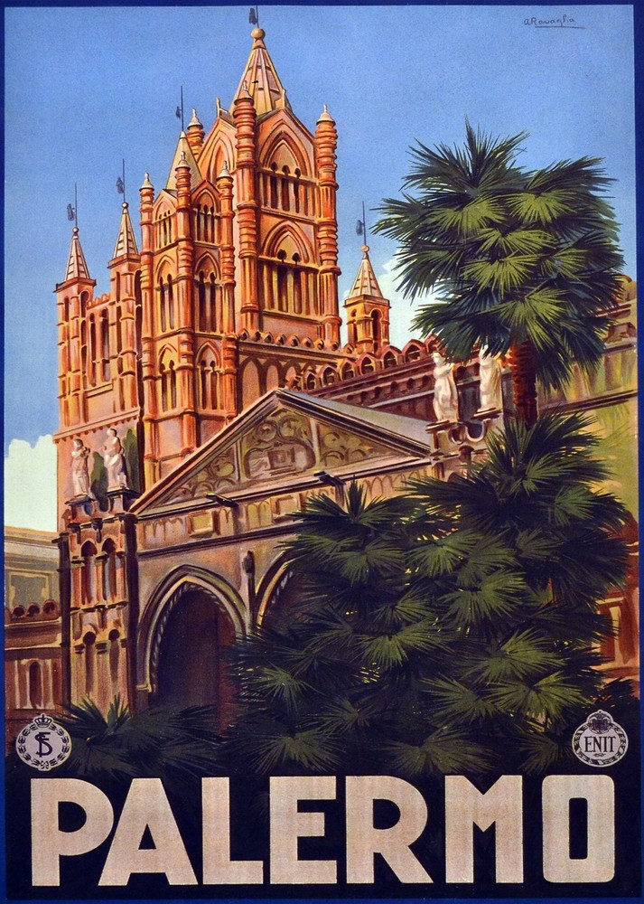 Decoration Poster.Home Room Interior design.Travel Italy.Palermo.6525