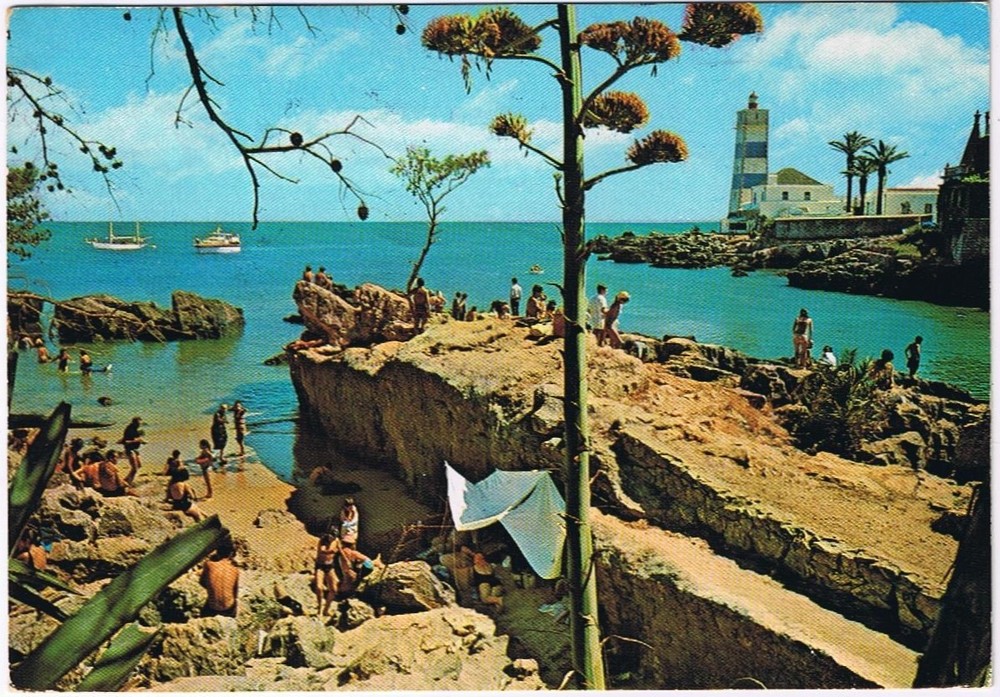 Postcard Lighthouse Cascais Portugal