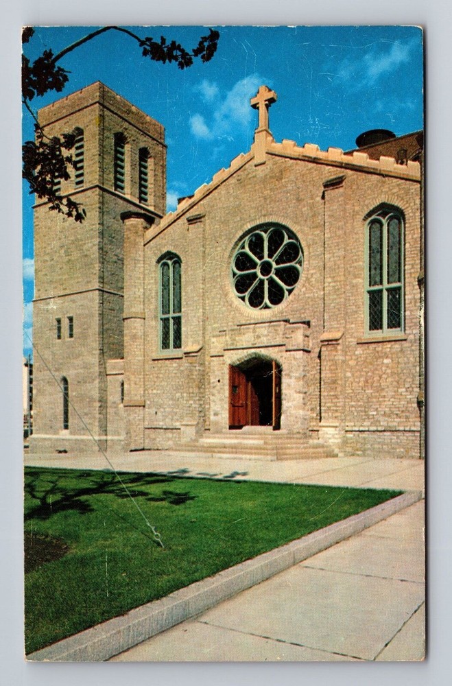 Michigan MI Detroit The Mariners Church Vintage Postcard
