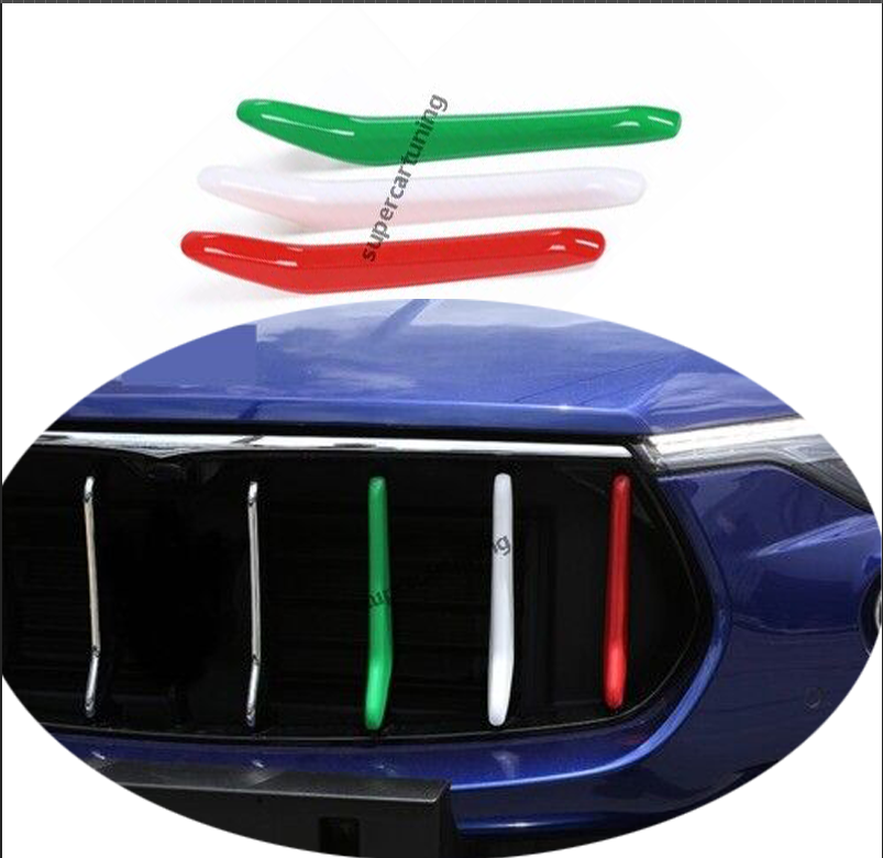 ABS 3-Color Front Bumper Hood Grill Mesh for Maserati Levante-image