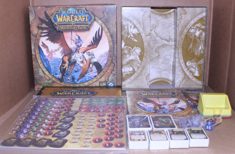 USED / COMPLETE / World of Warcraft Adventure Game Blizzard Board Game VERY GOOD