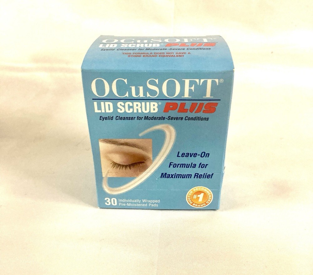 OCuSOFT Lid Wipes Plus 30 Ct Pre-Moistened Pads Eye Discomfort Hygiene
