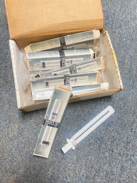 6 Sylvania Dulux S 13W 800LM CFL Bulbs 10K Hours 20306-841  