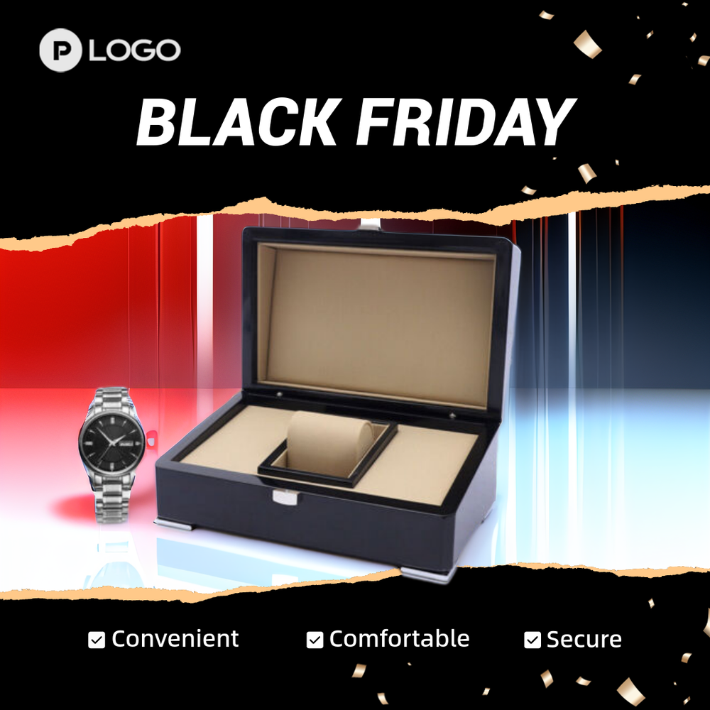 Luxury Single Wood Watch Box Gift Case Wristwatch Presentation Organizer Storage