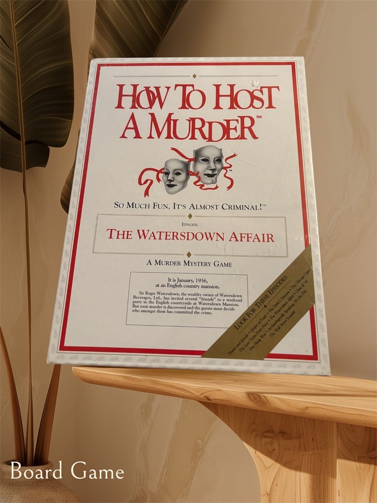 How to Host a Murder The Watersdown Affair 1985 New Factory Sealed Shrink Wrap