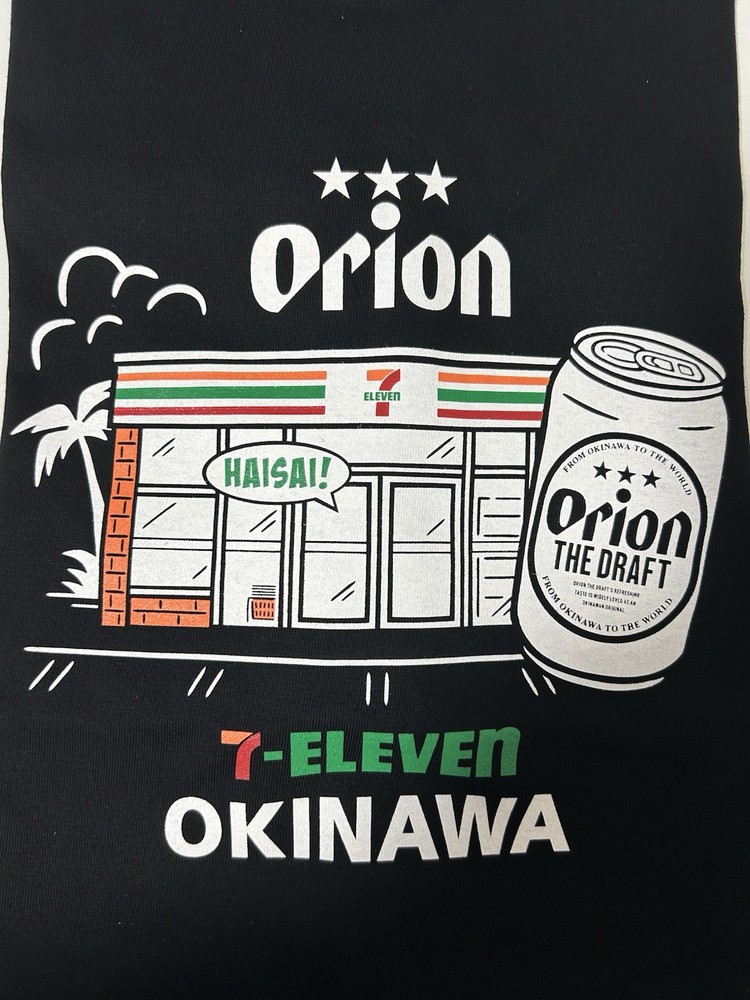 Orion Beer Okinawa 7-Eleven Limited T-Shirt Black XL Japan Exclusive NEW